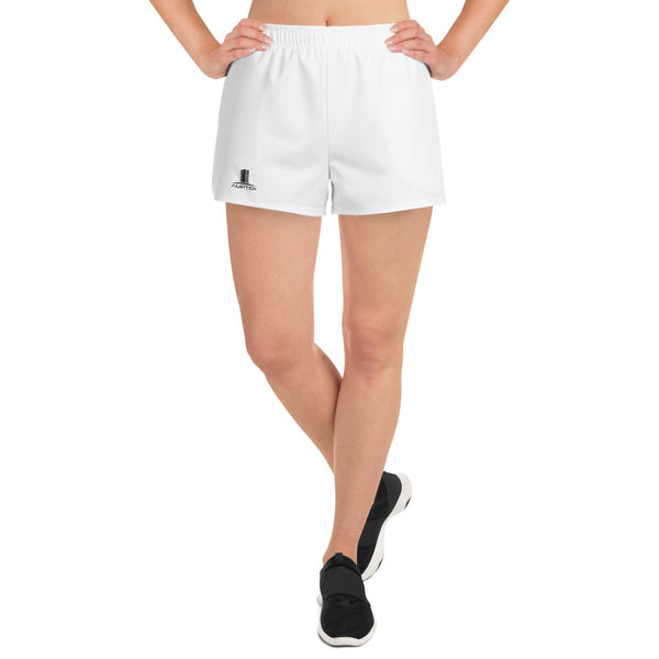 Women's Athletic Shorts (Black Logo)