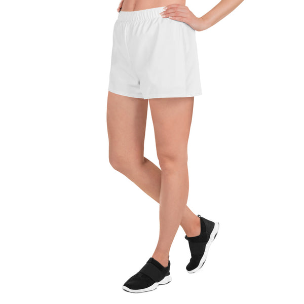 Women's Athletic Shorts (Black Logo)