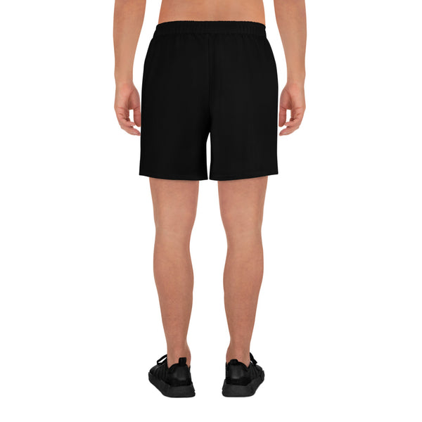 Men's Athletic Long Shorts (White Logo)