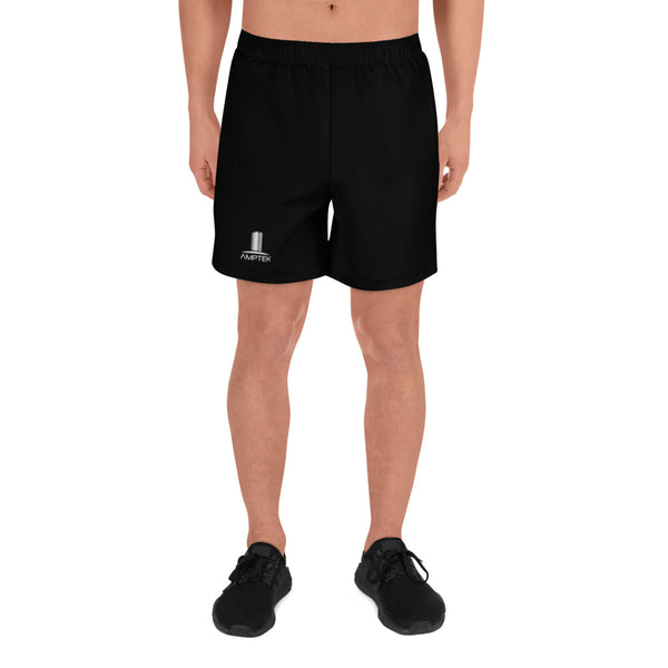 Men's Athletic Long Shorts (White Logo)