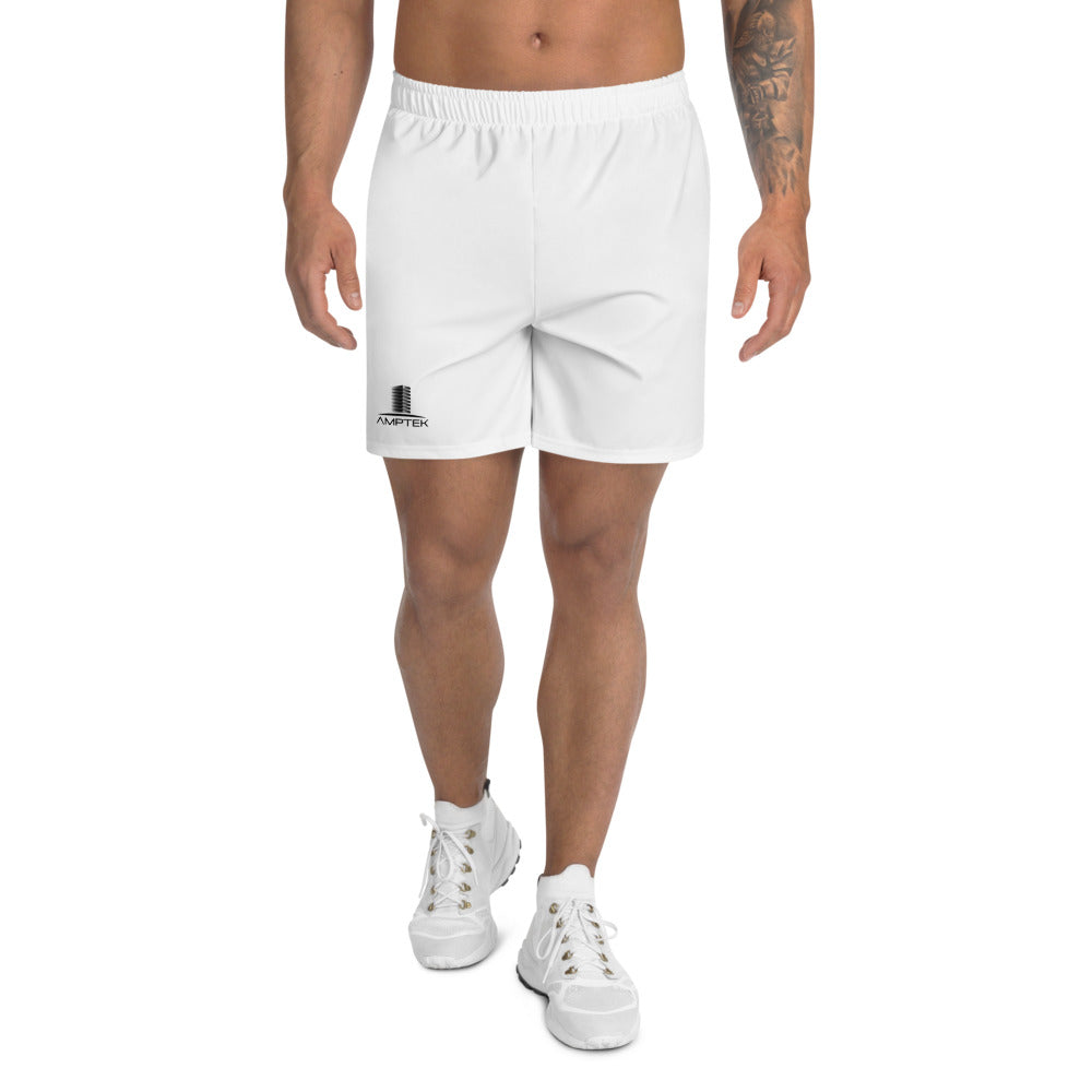 Men's Athletic Long Shorts (Black Logo)