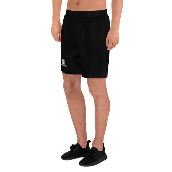 Men's Athletic Long Shorts (White Logo)