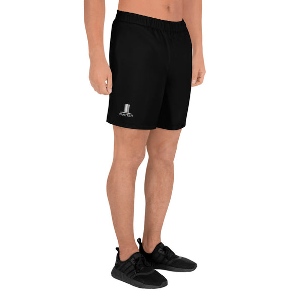 Men's Athletic Long Shorts (White Logo)