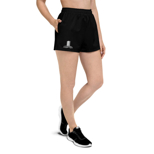 Women's Athletic Shorts (White Logo)