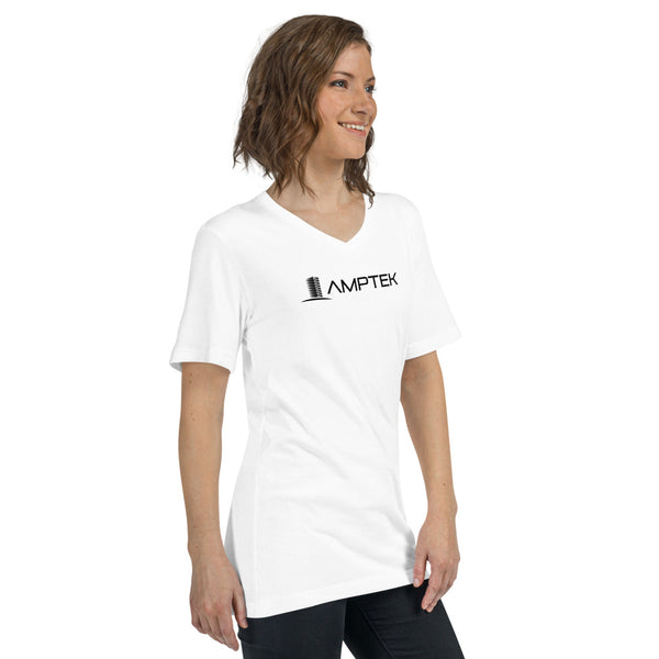 Unisex V-Neck T-Shirt (Black Logo)